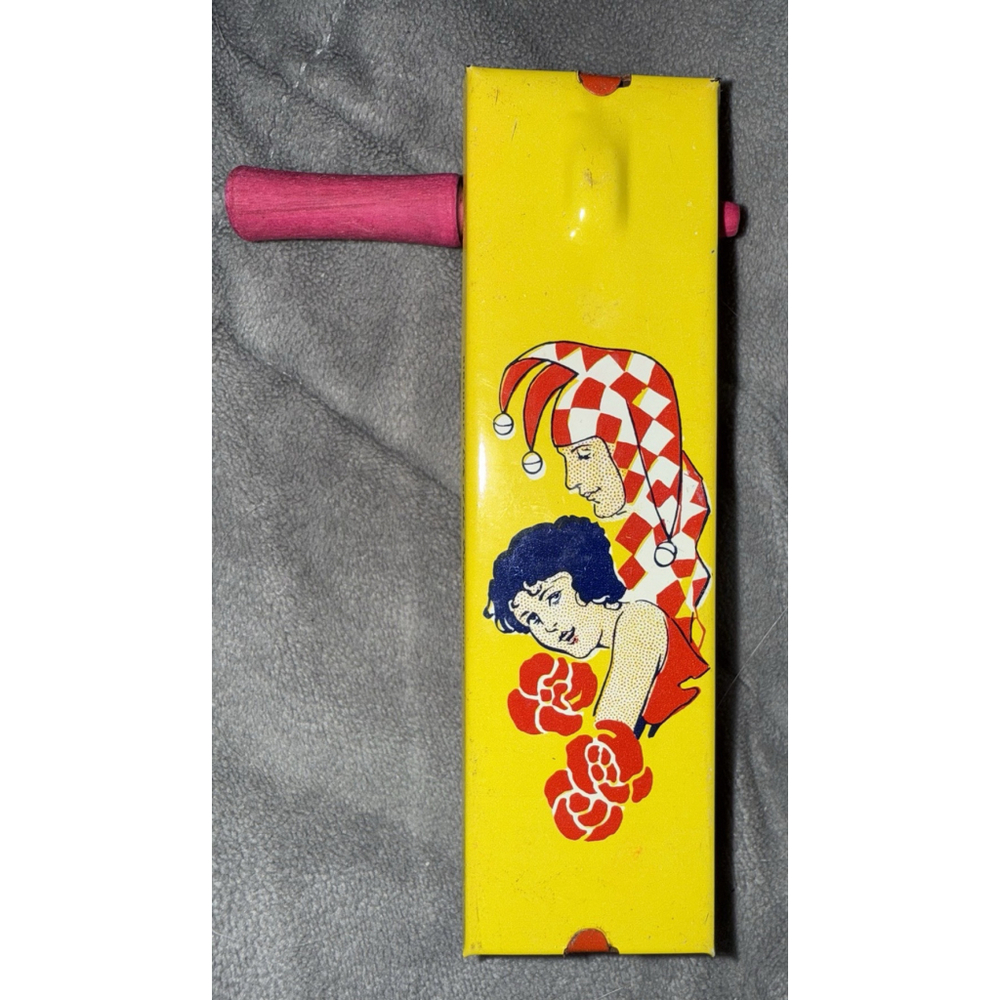 Vtg Kirchhof “Life Of The Party” Tin Litho Noise Maker 1928 Retro Party Favor